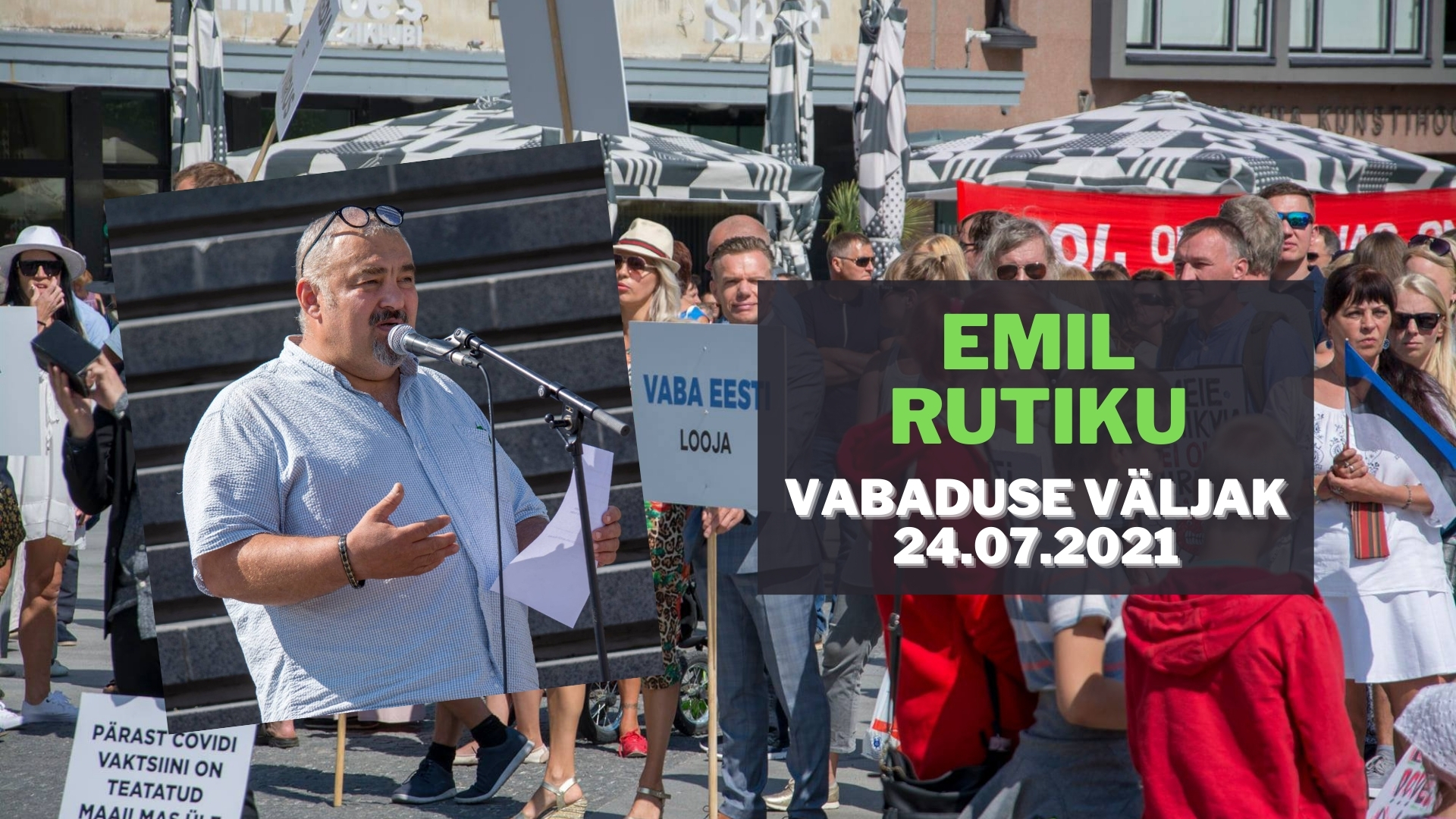 Video! Emil Rutiku 24.07 Vabaduse väljakul: kutsun üles mõlemat poolt ...