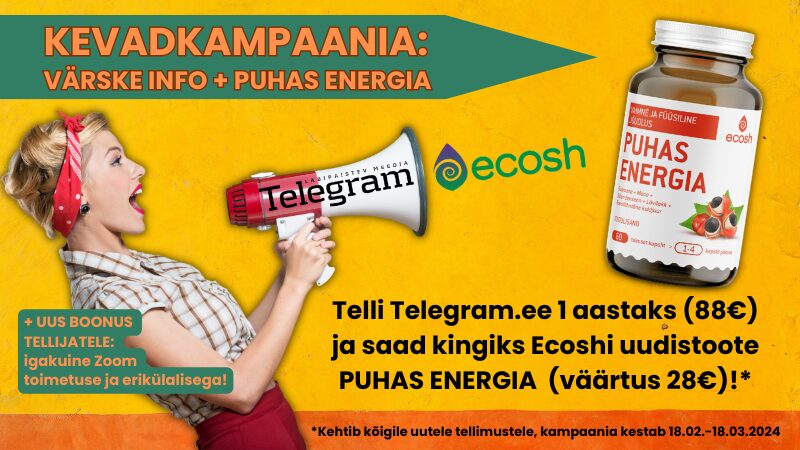 Telegrami ja Ecoshi kevadkampaania 2024 pop up